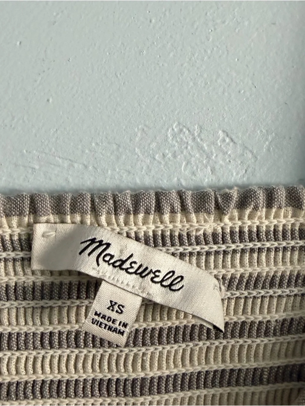 Madewell Striped Tiered Maxi Dress Hemp Vertical Stripe Plain - Picture 7 of 14